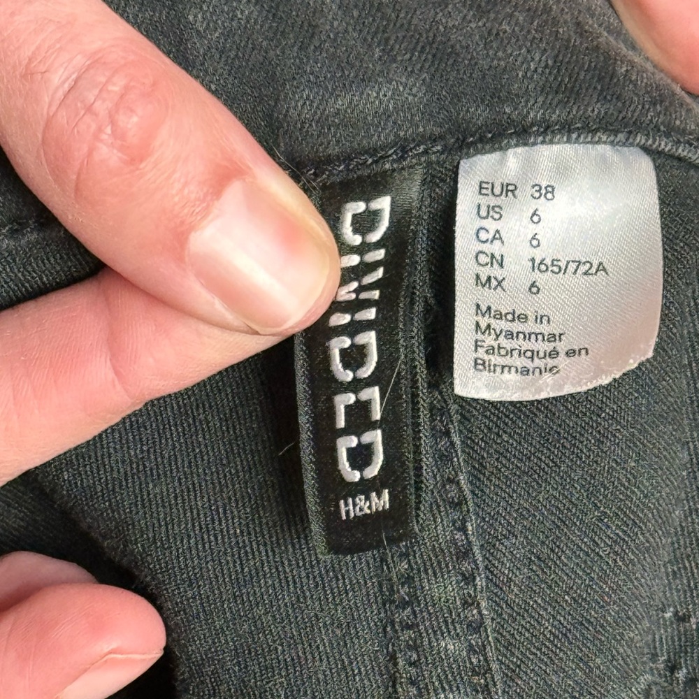 H&M Black high waisted skinny jeans